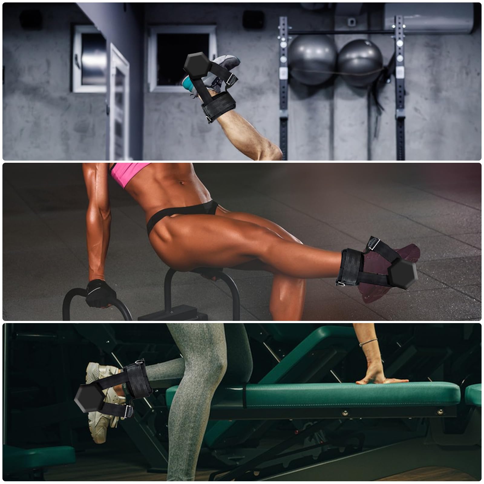 Fußschlaufen Set Mit Widerstandsbändern - Perfekt Für Po & Beine Training