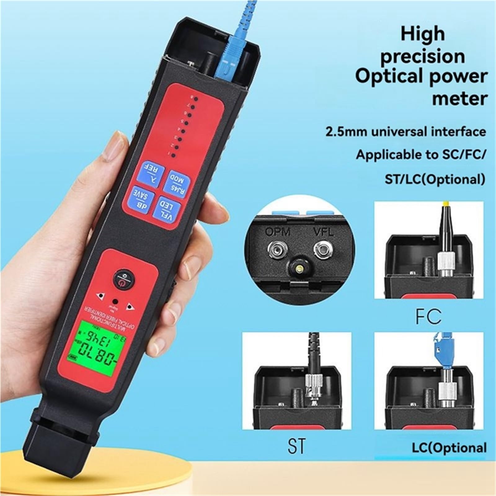 Identyfikator kabla światłowodowego A-507 Funkcjonalność testowania na żywo Tester sieci 5 w 1 Wskaźnik LED Moc optyczna Elektrownia stacji