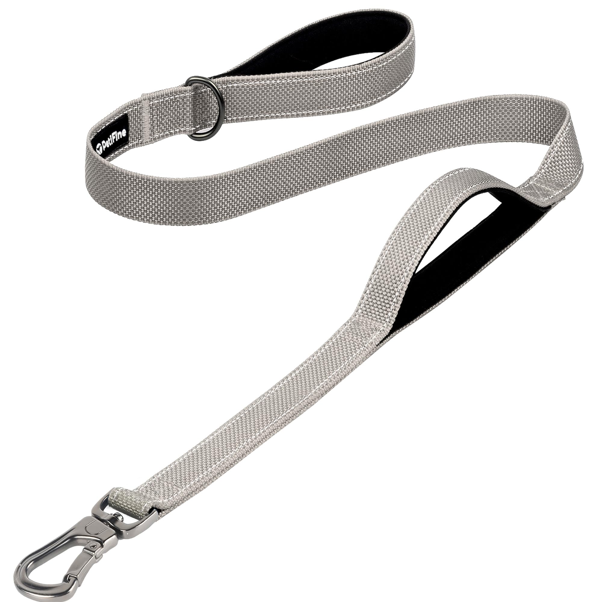 Laisse pour chien réfléchissante nylon PetiFine 1,2m avec poignée confort rembourrée
