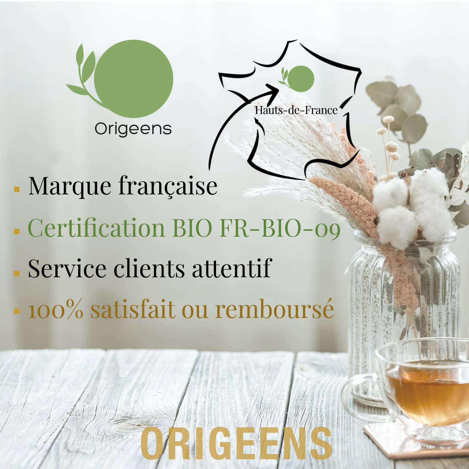 ORIGEENS COFFRET THE BIO L'Essentielle | Assortiment de 6 Grands Thés, 48 sachets pyramide | Idée Cadeau