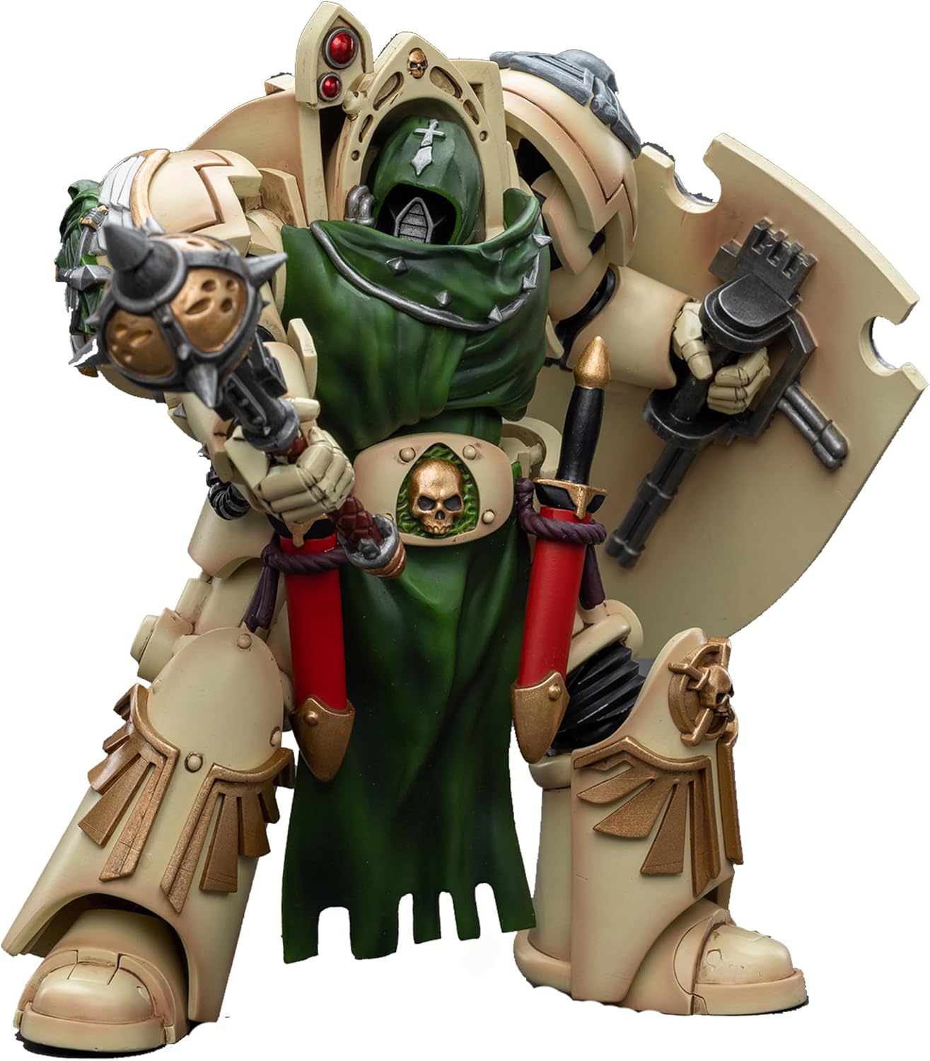 JOYTOY 1/18 Action Figure Warhammer 40,000 Dark Angels Deathwing Knight with Mace of Absolution 1 5.4 inch Movable Model Collectible Figurine