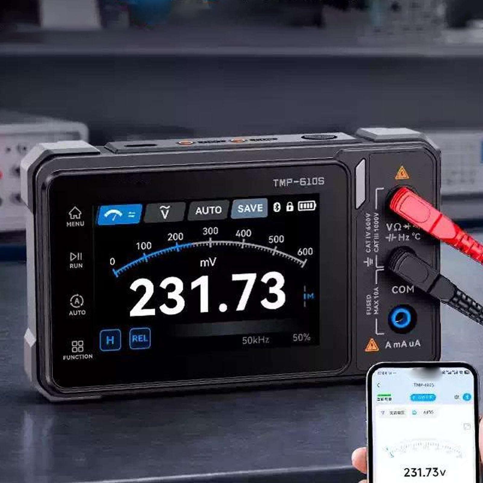 Garsent 60000 Zählimpulse TRMS Digitalmultimeter, 3,5 Zoll IPS (Multimeter)