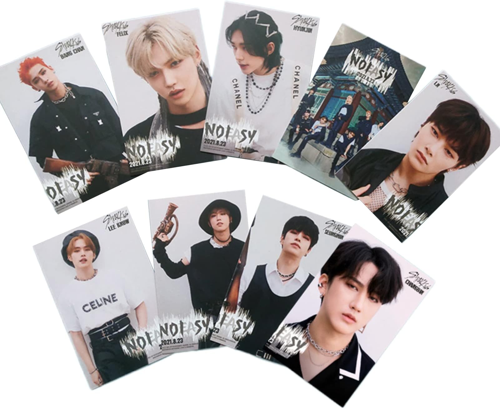 Opopark Kpop Stray Kids Cards Set, Mini Album Photocard, in, HAN, Seung MIN, Felix, Bang CHANBANG CHAN, LEE Know, Hyun JIN, Chang BIN Photo Card for Stay(Type 11)