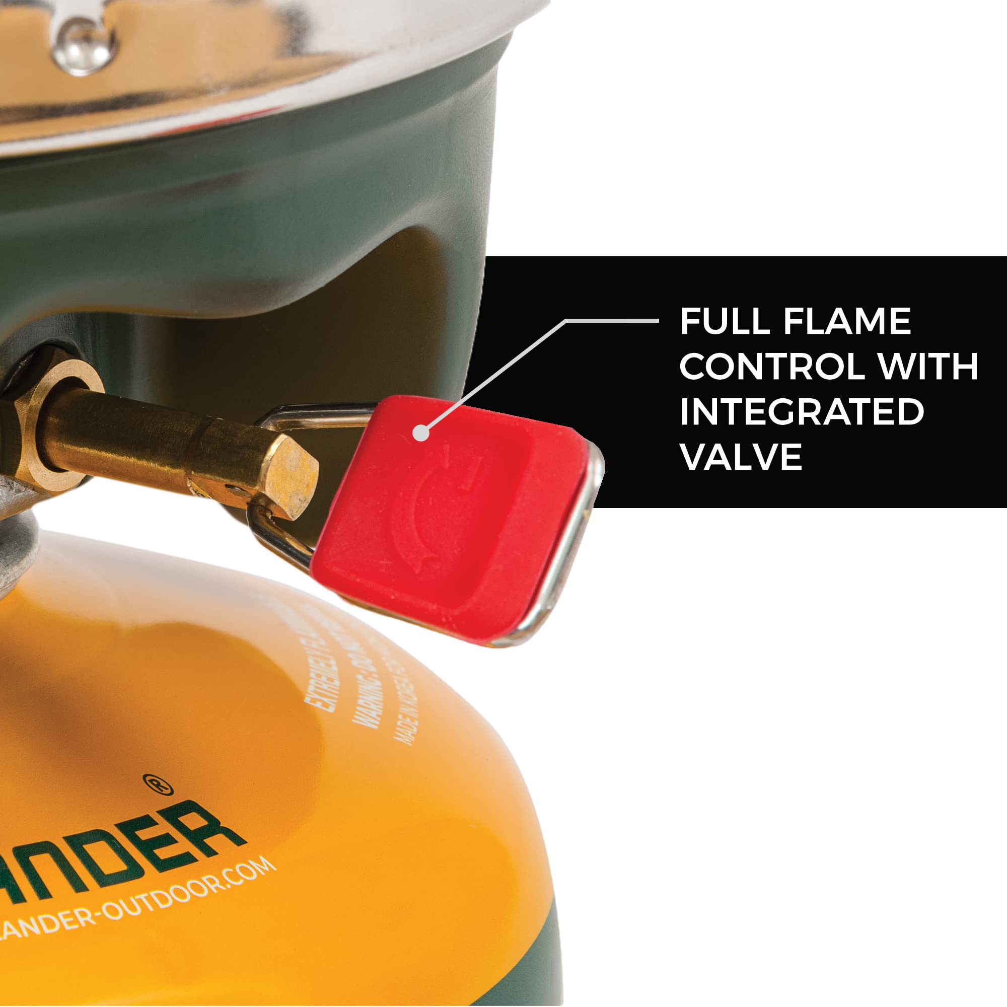 Highlander Blade Fastboil Camping Herd Mk3 Kompakter tragbarer Brenner mit 1,1 l Topf - Ideal für Camper, Wandern und Angeln (Olive)