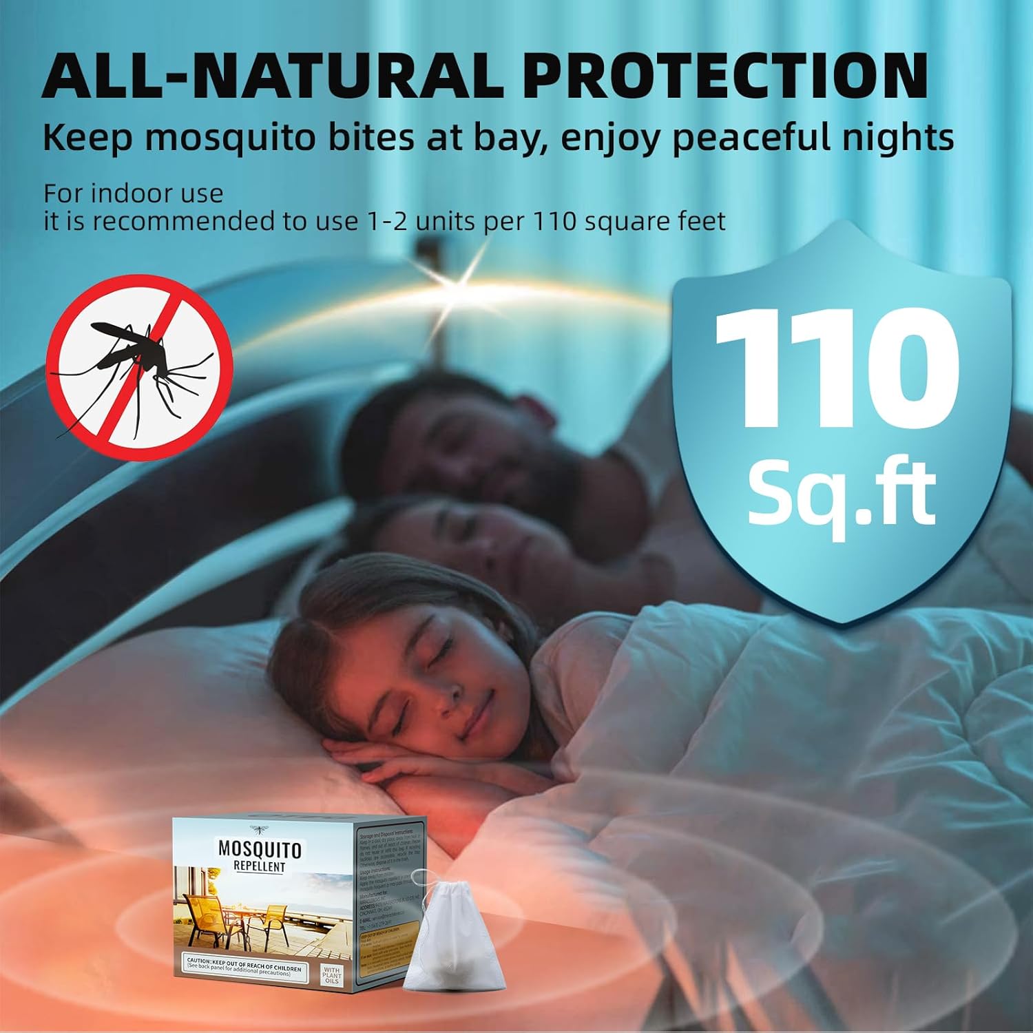 Mosquito Repellent for Patio, Mosquito Repellent 10 Balls, Plant-Based Mosquito Deterrent for Indoor & Outdoor Spaces, Patio/Yard/Camping/Travel