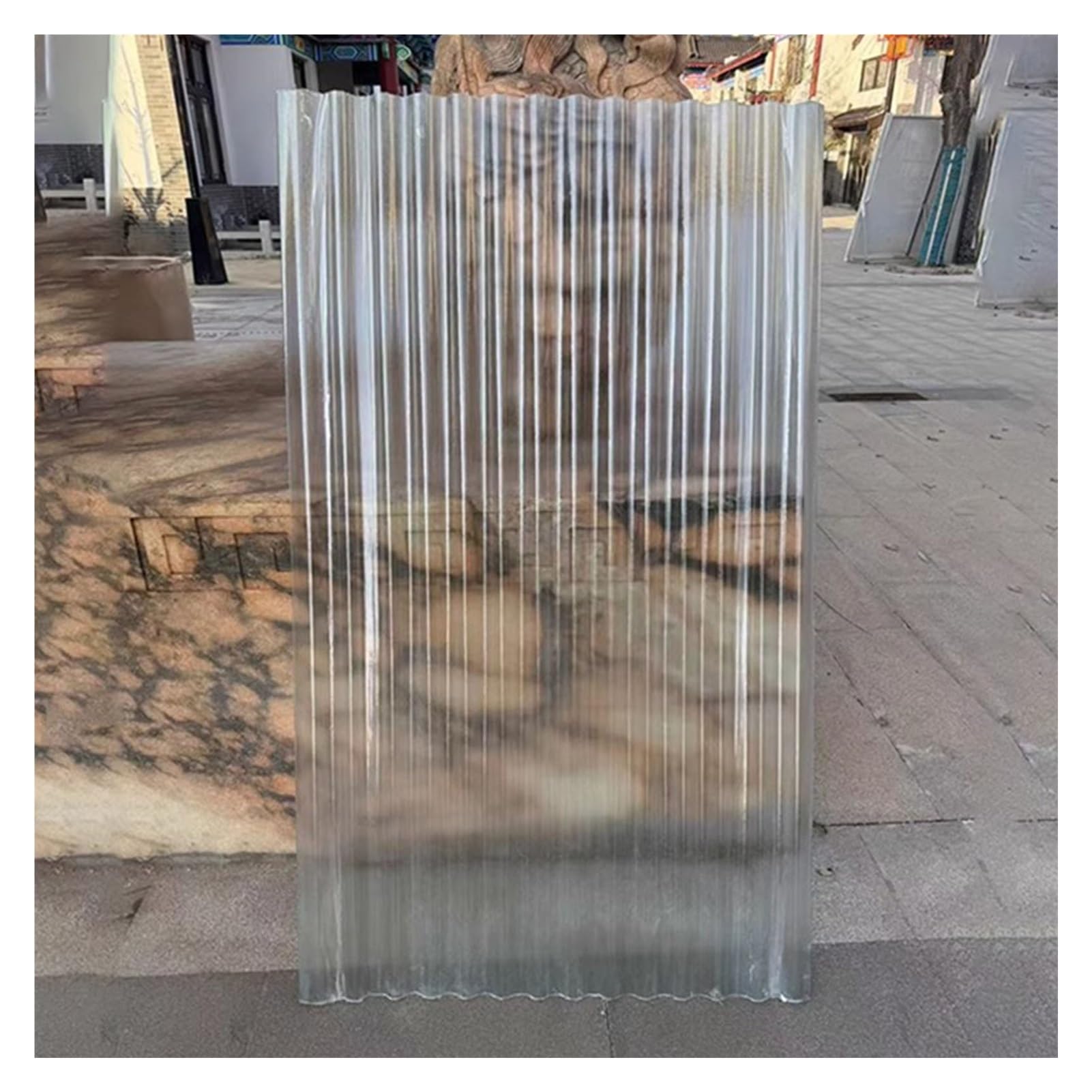 Panneaux de toit en lamine FRP économique, plaque de toiture polycarbonate abri de jardin