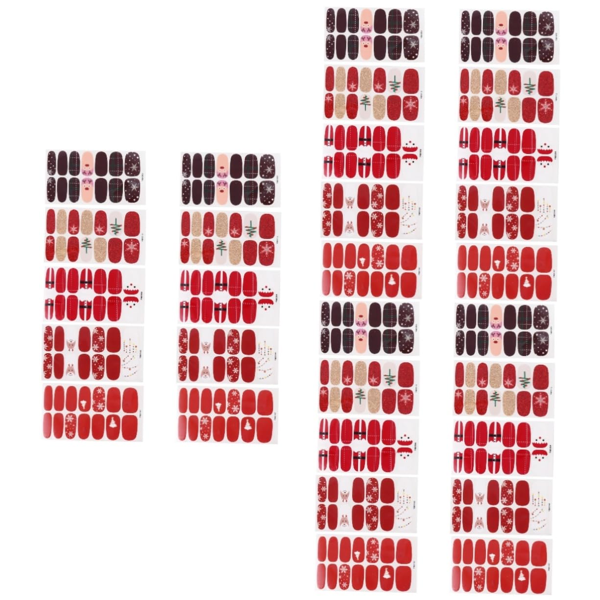 FRCOLOR 30 Fogli Adesivi Per Natalizi Decalcomanie Per Nail Art Natalizie Invernali Adesivo Per Nail Art Natalizio Adesivo Di Arte Del Di Natale Pellicola Per