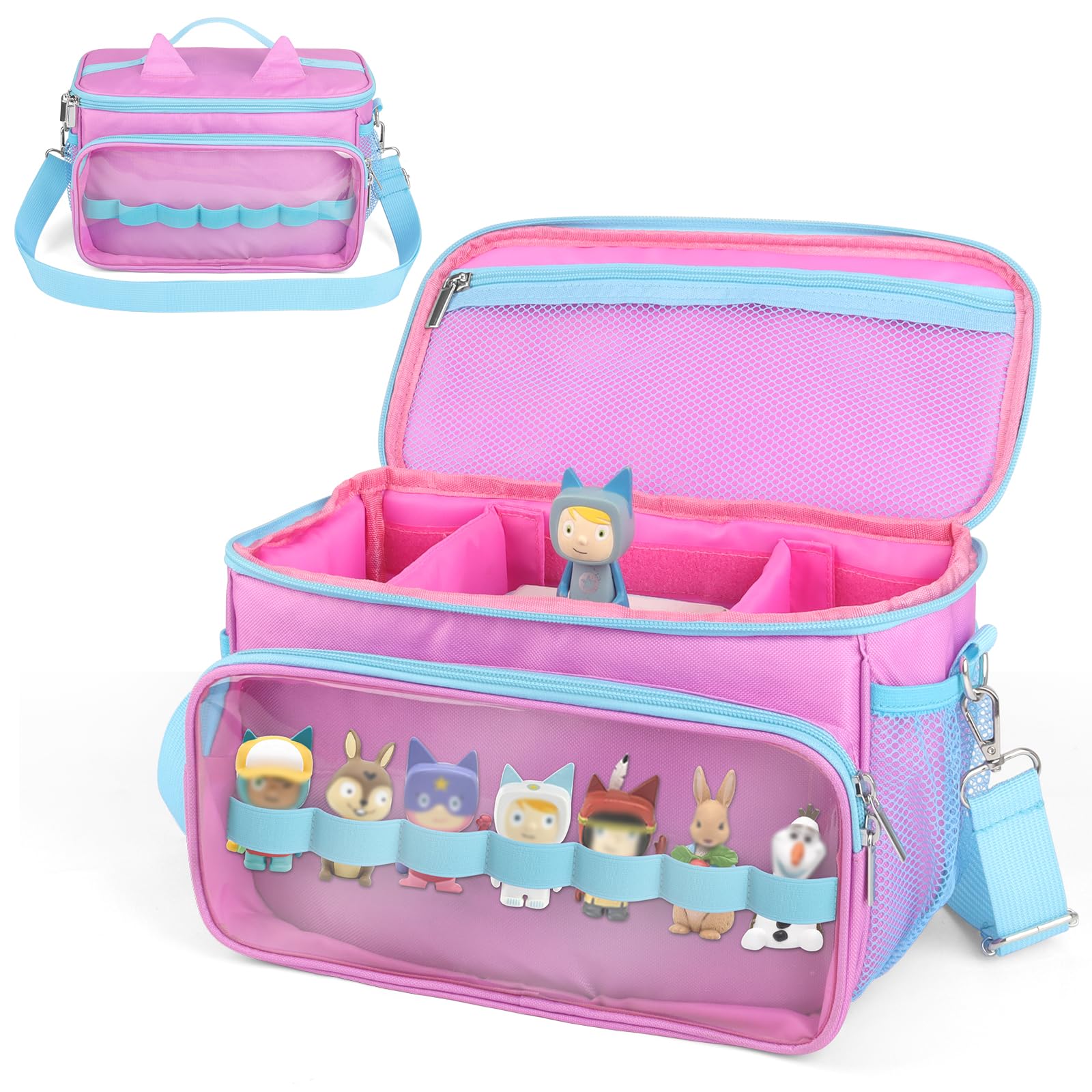Sun3drucker Carrying Case for Toniebox 2/1,Carrying Travel Bag for Toniebox Starter Set and Tonie Figures, Toniebox 2 Audio Player Bundle Portable