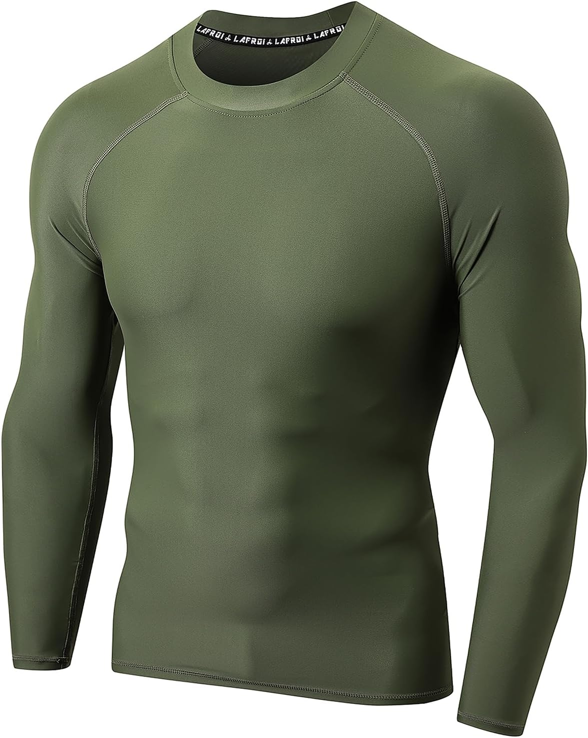 LAFROI Men's Long Sleeve UPF 50+ Sun Protection Shirt Compression BJJ Swim Rash Guard