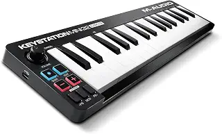 M-AUDIO Keystation Mini 32 MK3 USB MIDIコントローラー | 持ち運びに便利なベロシティ対応32鍵ミニキーボード。音楽制作をすぐに始められるDAWレコーディングソフトウェア付属