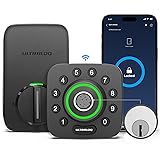 ULTRALOQ U-Bolt Pro WiFi Smart Lock with Door Sensor, 8-in-1 Keyless Entry Door Lock with Fingerprint ID, App Remote Control, Built-in WiFi Keypad Deadbolt, Auto Unlock, IP65 Waterproof, Easy Install Fingerprint ID + Built-in WiFi + Door Sensor