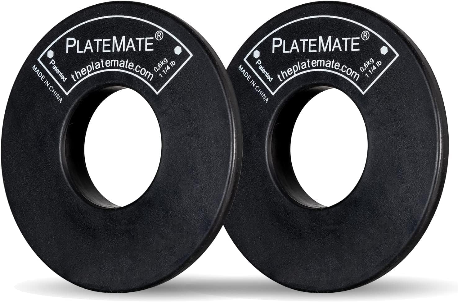 PlateMate 2-Pcs Magnetic Donut 1.25-Lb Workout Microload Weight Plate Add-Ons (2.5 lb. Set)