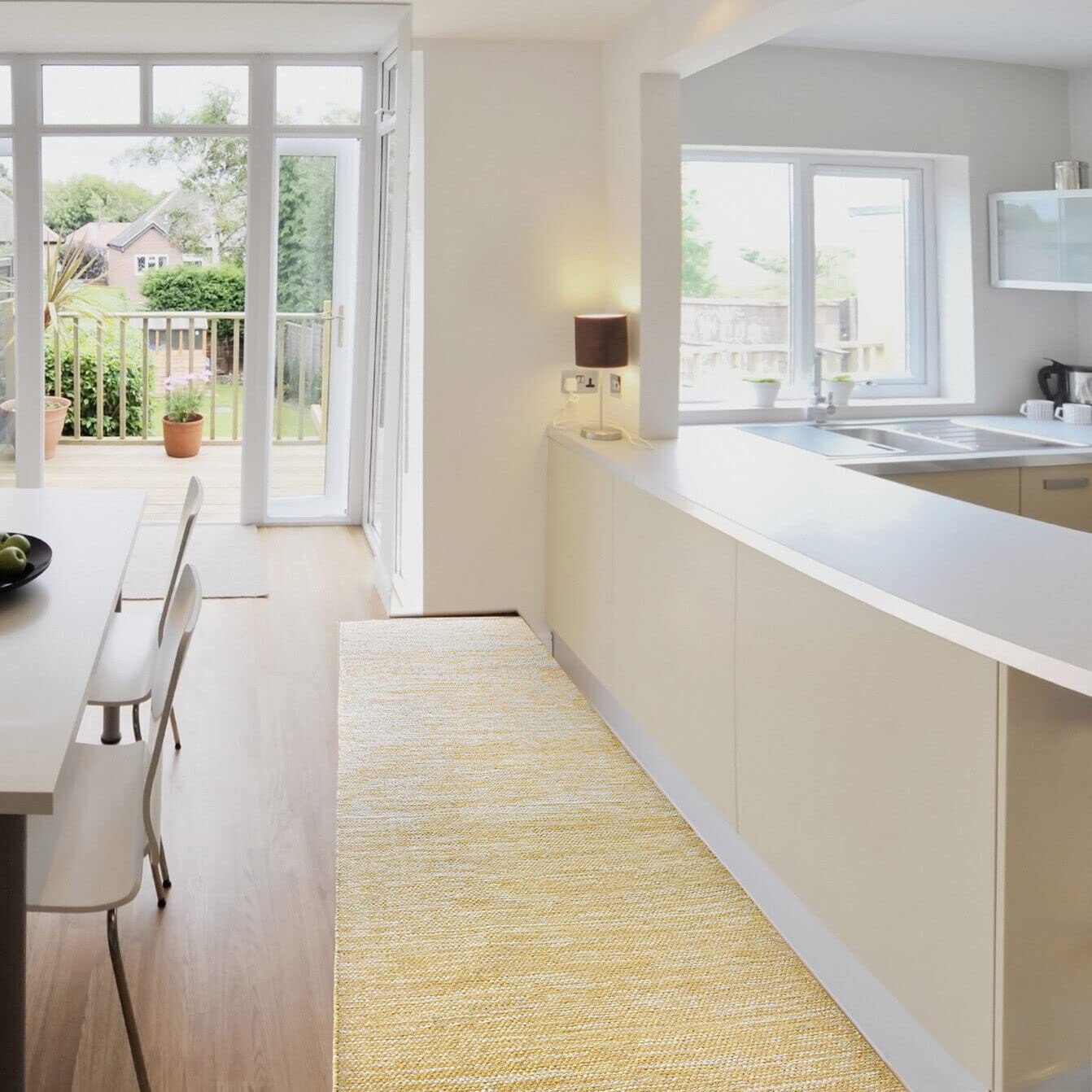 Tappeto In Cotone ZENZERO 55x180 Cm Nero - Asciugapassi Per Casa - Foto 10