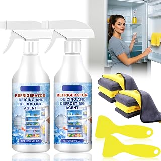 Spray do rozmrażania w zamrażarce, spray do rozmrażania, do lodówki, zamrażarki, wydajny środek do odladzania i rozmrażania, 120 ml (2)