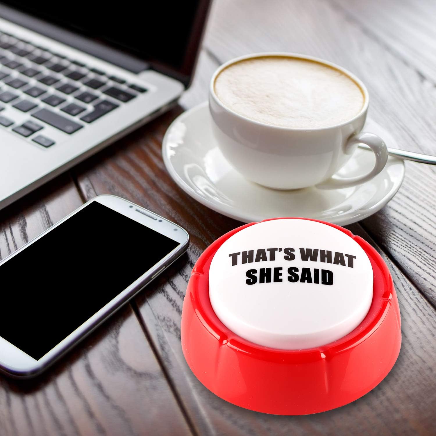 Madanar That's What She Said Easy Button Funny Classic Office Michael Scott Quote Gag Gift - The Office TV Show Merchandise