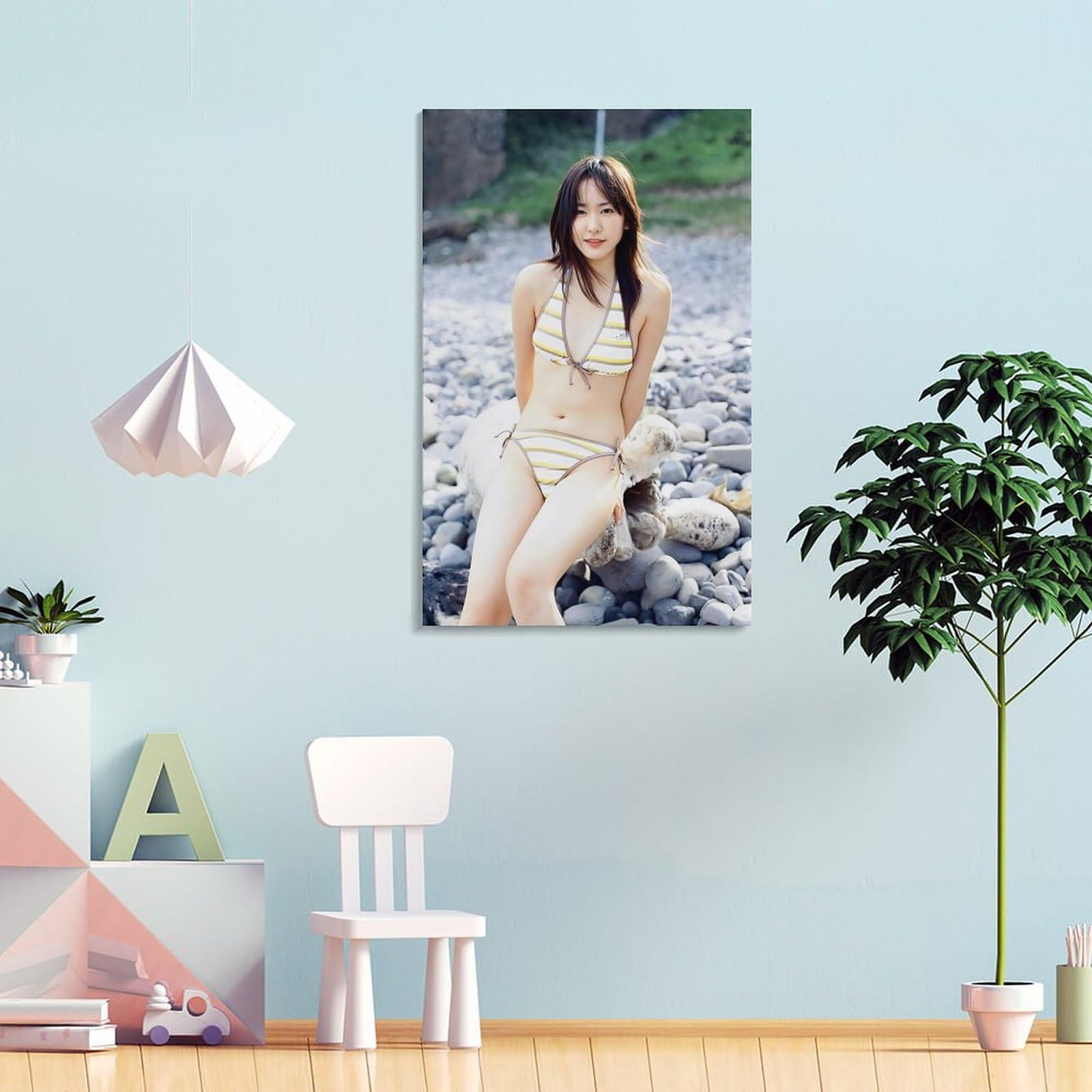 Amazon.co.jp: 新垣結衣 キャンバスアートポスター 水着写真ポスター