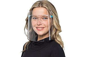 salipt Premium Reusable Face Shield with Glasses