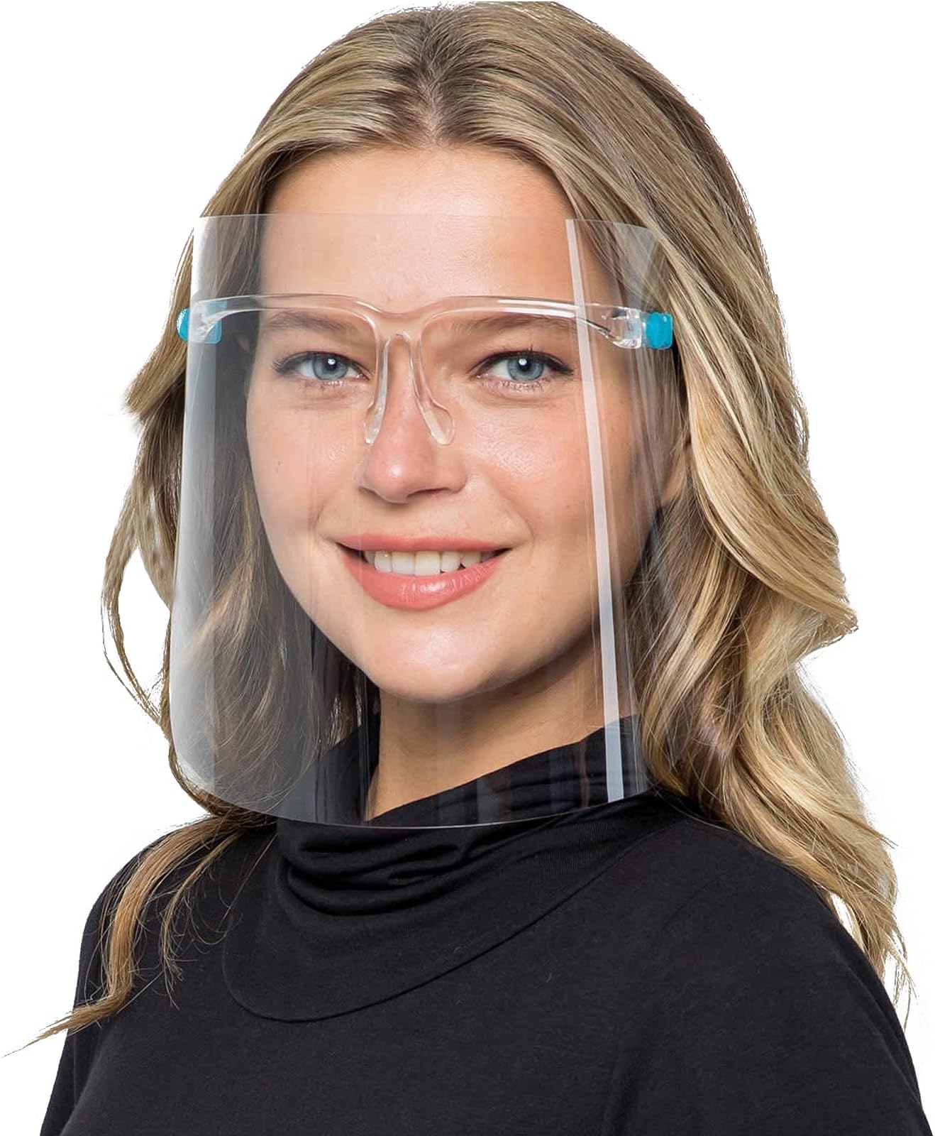 salipt Face Shields Set with 6 Reusable Glassesand and 12 Replaceable Anti Fog Shields for Man and Women to Protect Eyes and Face