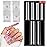 No C Curve Square Refill Nail Tips, 3XL Long Clear Straight Tapered Square Gel Nail Tips, 200PcsFixed Size No. 3.4.5.6 With BagHalf Cover Acrylic Tips Coffin Nails Tips for Nail Art Salon