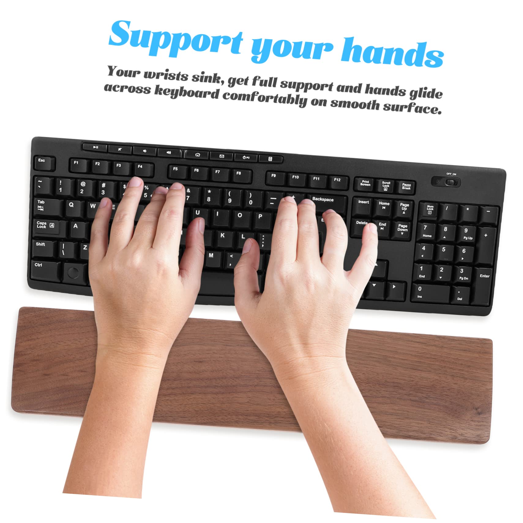 Holz Tastatur Handgelenkauflage für Computer, Leicht