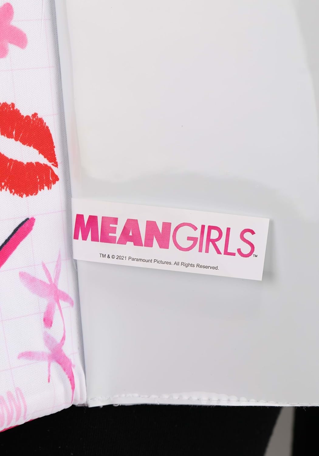 Mean Girls Burn Book Sandwich Board Costume for Adults, Felt Fabric with Dry Erase Page, Officially Licensed