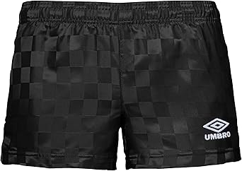 Umbro Womens Checkerboard Short, Black Beauty/White, Large