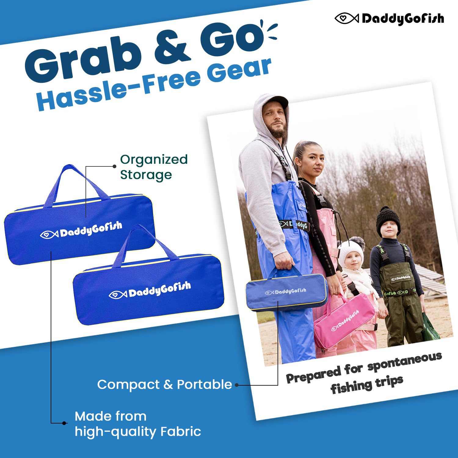 Daddygofish Conjunto De Caña De Pescar para Niños, Caña, Carrete Y Caja De Aparejos - Kit De Equipo Pequeño para El Primer Año De Vida De Niños Y Niñas