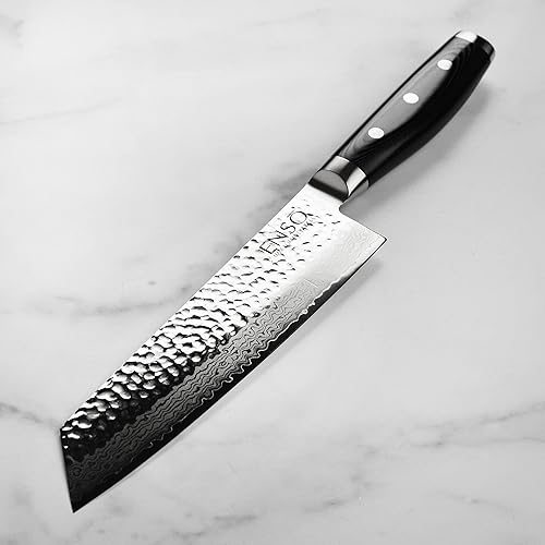 Miniatura 2 de Enso Cuchillo Kiritsuke de Damasco martillado HD de 8 pulgadas