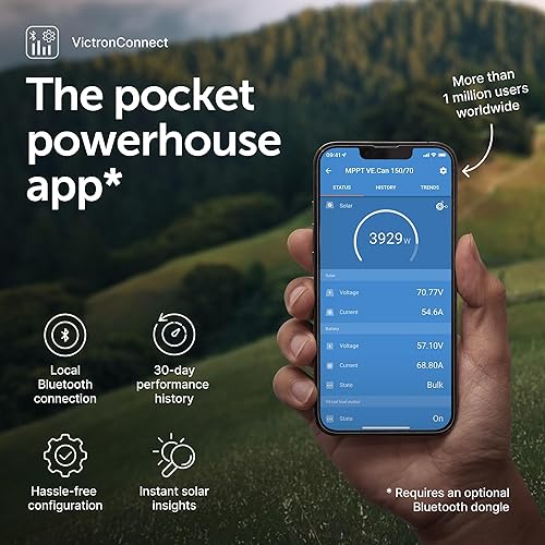 Miniatura 33 de Victron Energy BlueSolar MPPT Controlador de carga solar - Controladores de carga para paneles solares - 100V, 50 amperios, 12/24 voltios