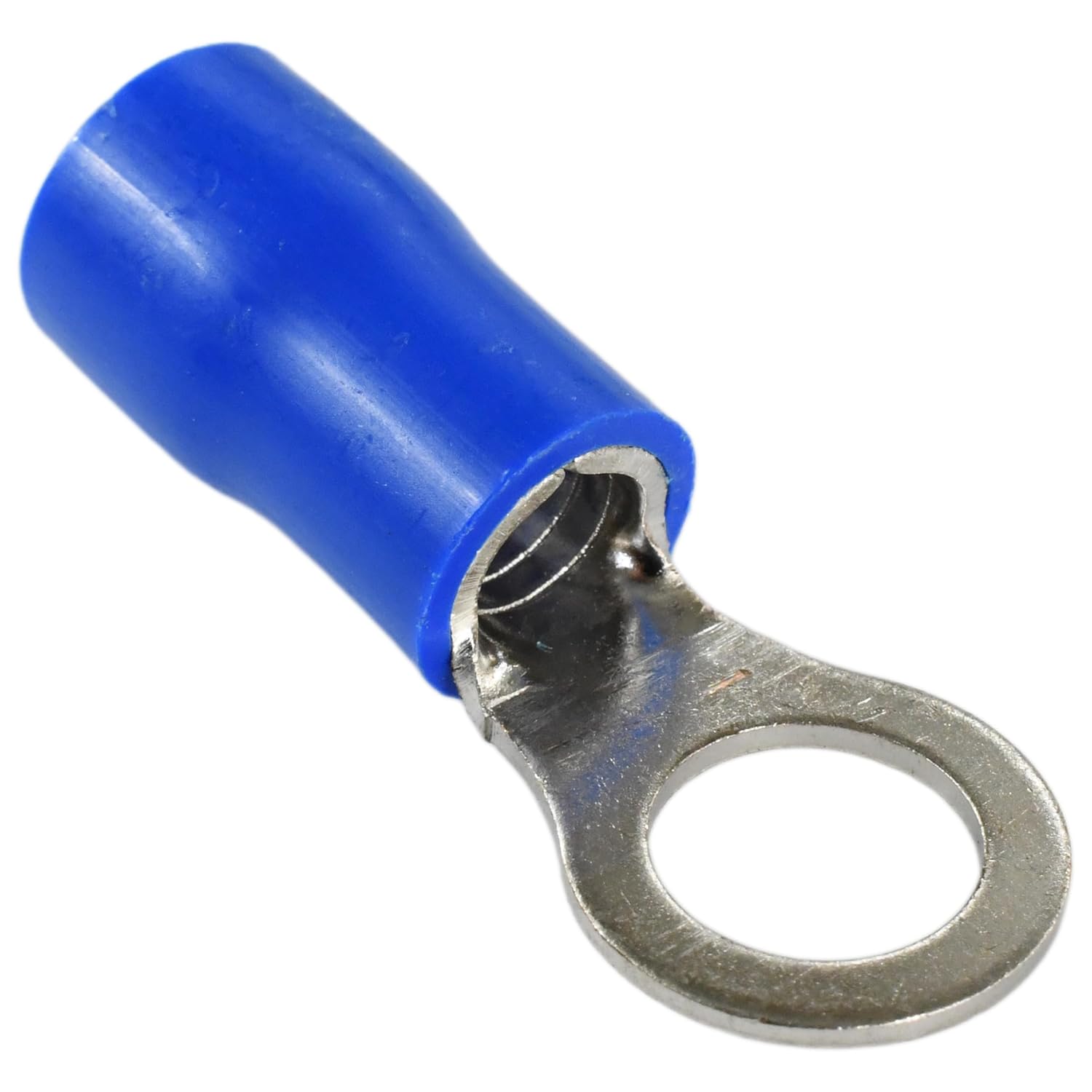 PAPUGA 250PCS 6 AWG (16 mm2) 3/8" / M10 Insulated Ring Crimp Connector, 600V CE RoHS