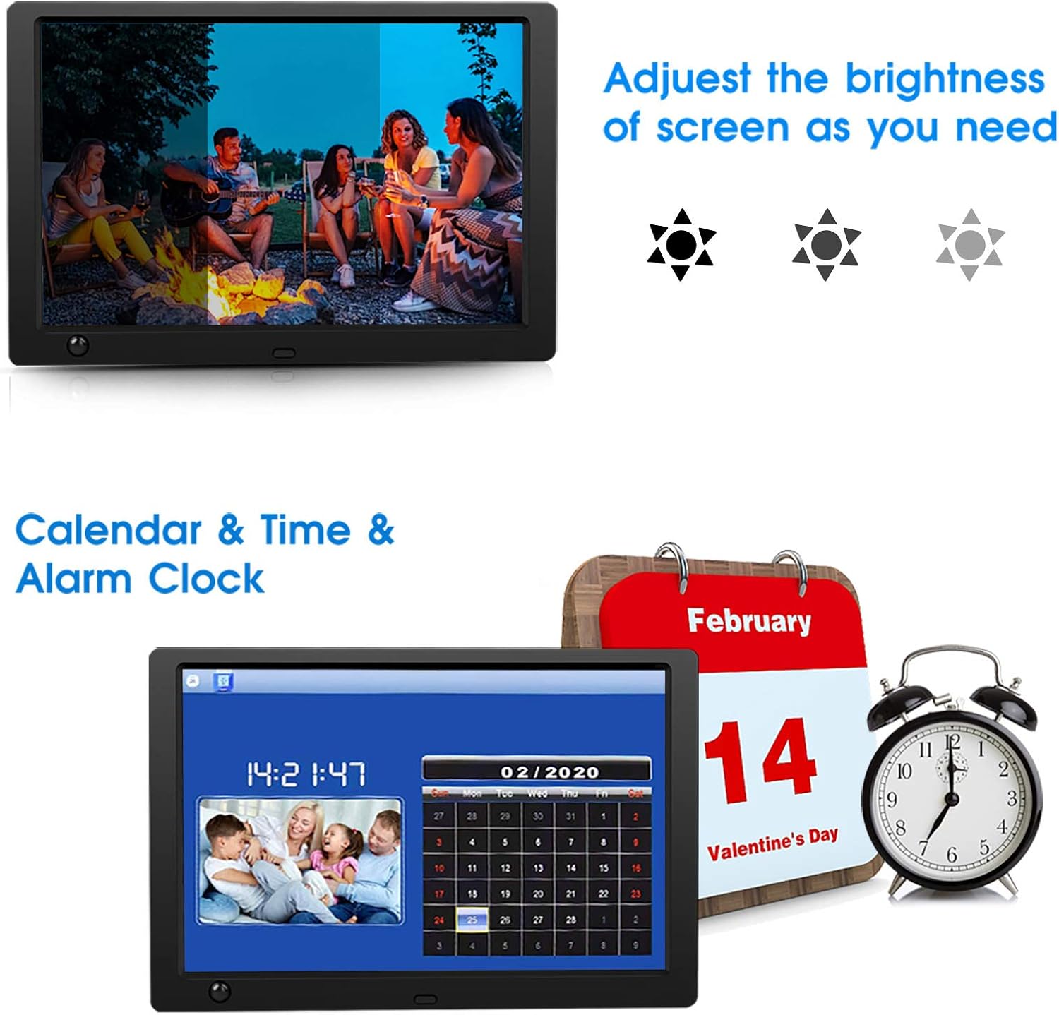 Suреr Chеар 🛒 10 Inch Digital Picture Frame - HD IPS Display, Digital Photo Frame with 1080P Video, Music, Calendar, Alarm, Support USB and SD Card