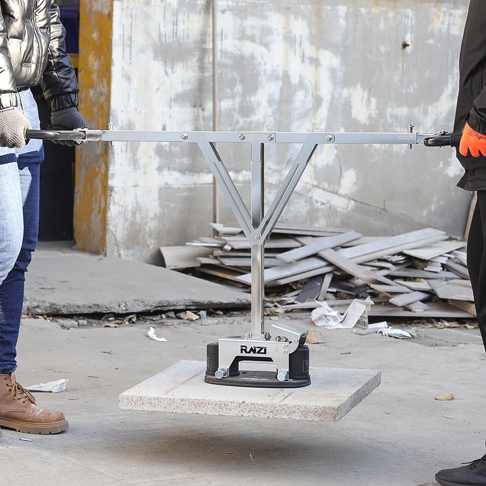 Nemo GRABO Elektrischer Vakuum-Saugnapf für Granit, Glas, Fliesen, Holz, Trockenbau, schwere Platten, bewegliche Werkzeuge, Hebebühne, tragbarer Heber (Twino)