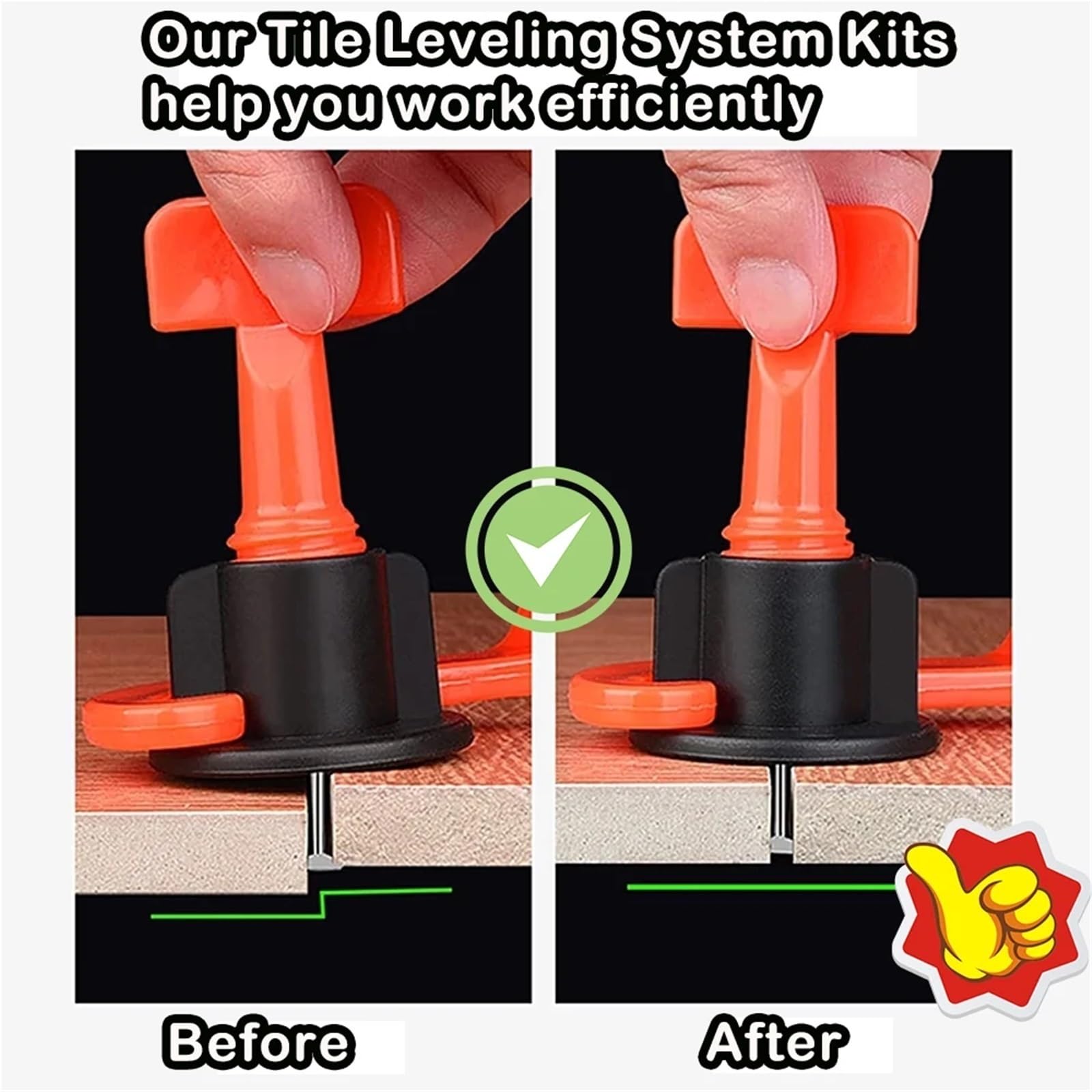 Juego de 102 clips for sistema nivelación baldosas piso, herramientas construcción, nivelador, ajustador, manuales for colocación en paredes, localizadores y espaciadores Para Paredes De Pisos