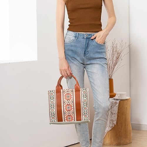 Miniatura 5 de Didida Bohemian Tote Bag for Women Hobo Handbag Large Padding Shoulder Bag Top Handle Handbags for Travel Work