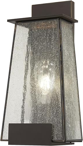 Minka Lavery Lámpara de pared exterior 72601-226 Bistro Dawn - Farol de pared exterior, 1 luz de 100 vatios, bronce