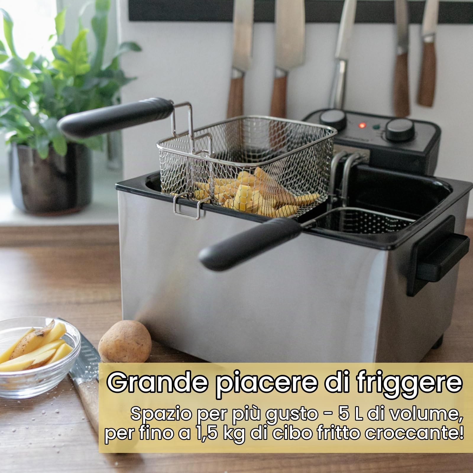 Steba DF 300 Singolo Indipendente 5L 3000W Grigio