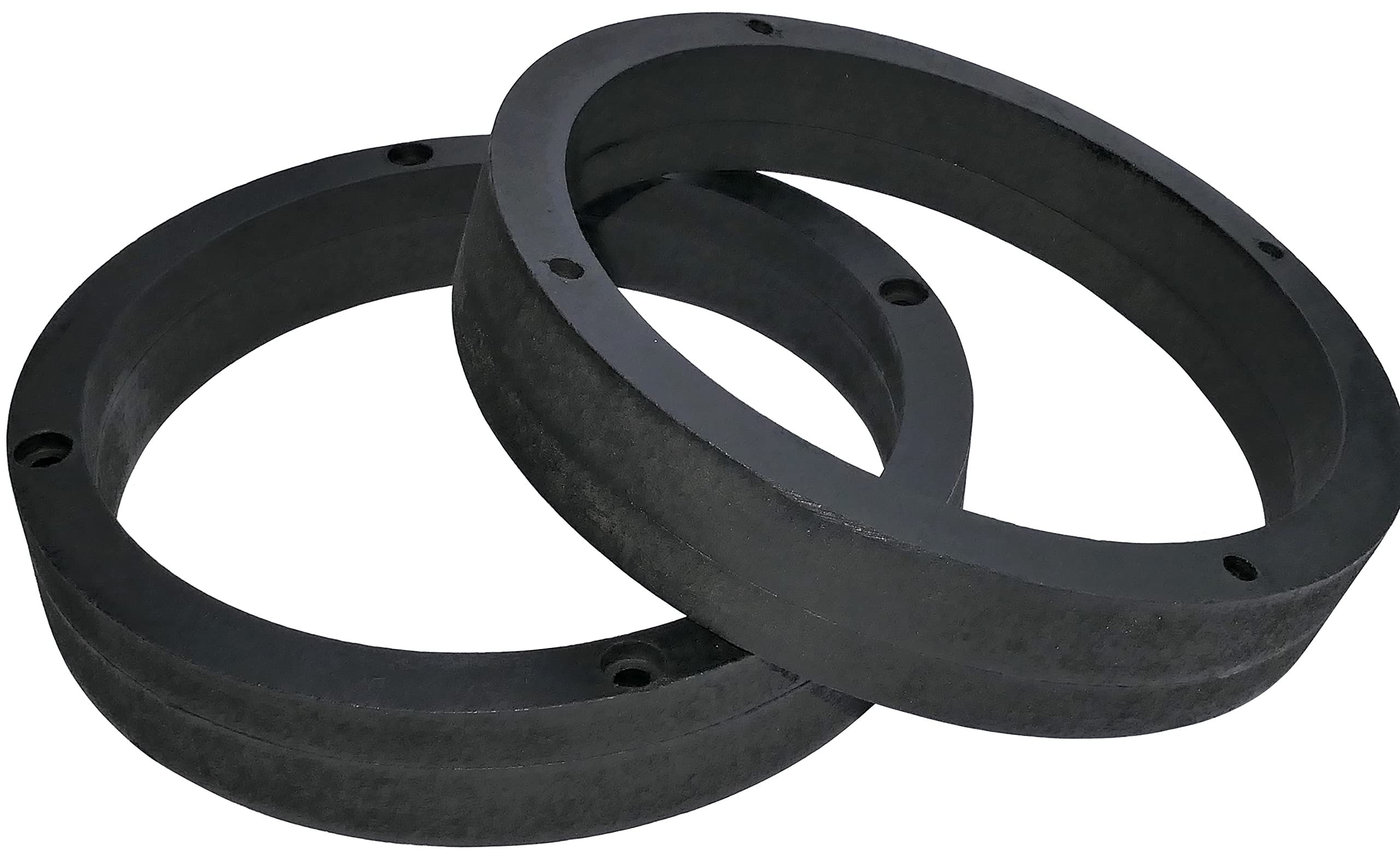 AERZETIX Lot 2 Adaptateurs Haut-parleurs 165mm - Anneaux MDF Portes Avant/Arrière Voiture