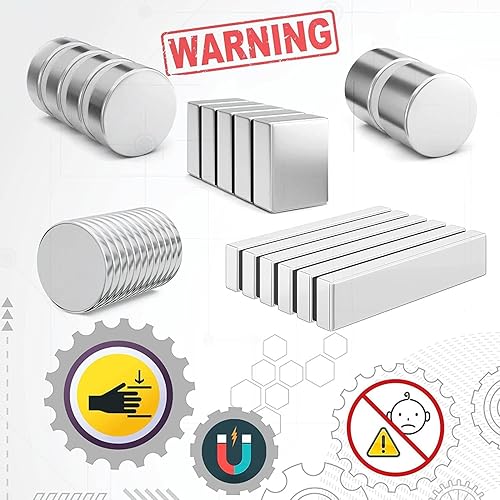 Miniatura 8 de Realth Barra de imanes de neodimio de tierras raras de 1.97 x 0.39 x 0.12 pulgadas, paquete de 2 imanes rectangulares para proyectos de ciencia de