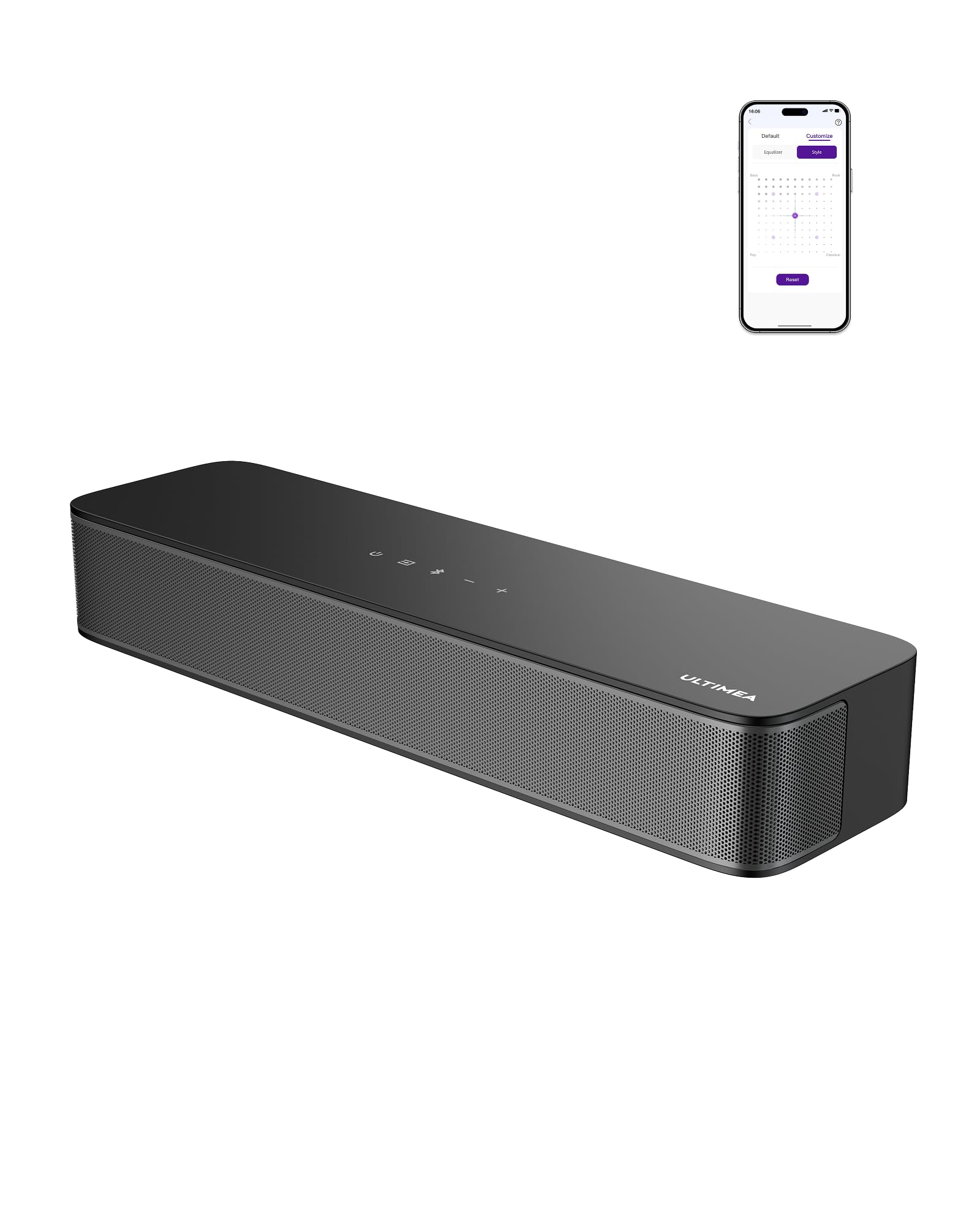 Barra de Sonido Ultimea 2.1: Sonido Envolvente y Personal...