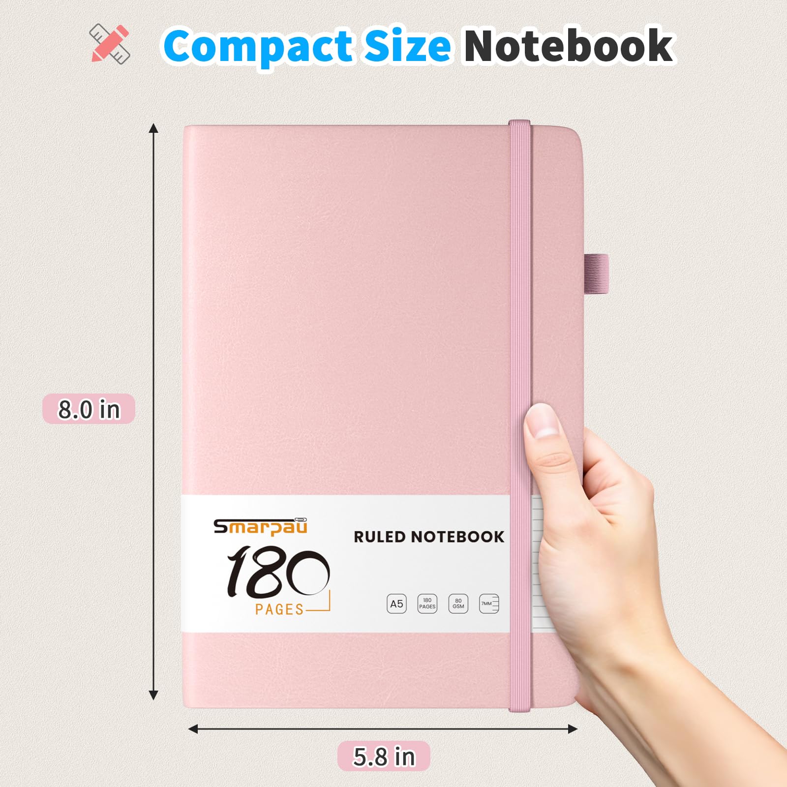 Smarpau A5 Lined Journal Notebook - Image 2