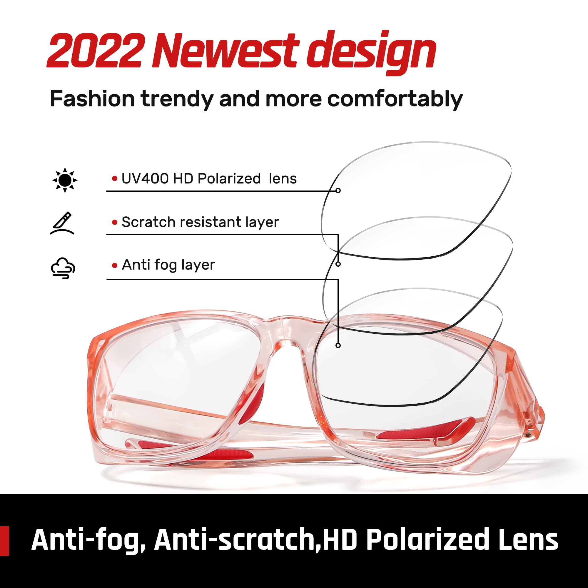 Schutzbrille, Anti-Beschlag-Augenschutz, kratzfest, blaues Licht, blockierende Brille für Damen und Herren
