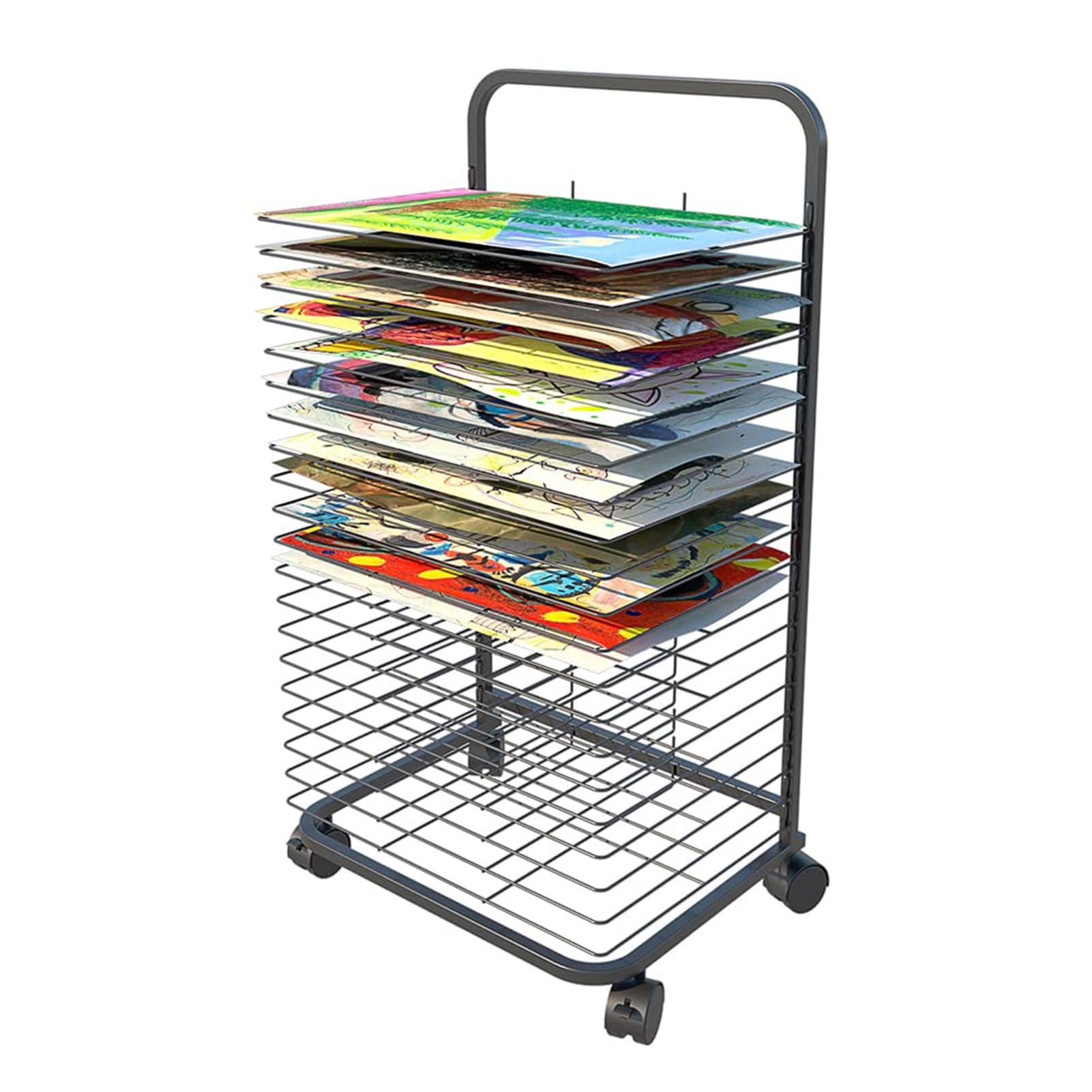 Aioneer Art Easel Drying Rack, 20 Tier Drying Rack Art Studio, Space Saving Rack,