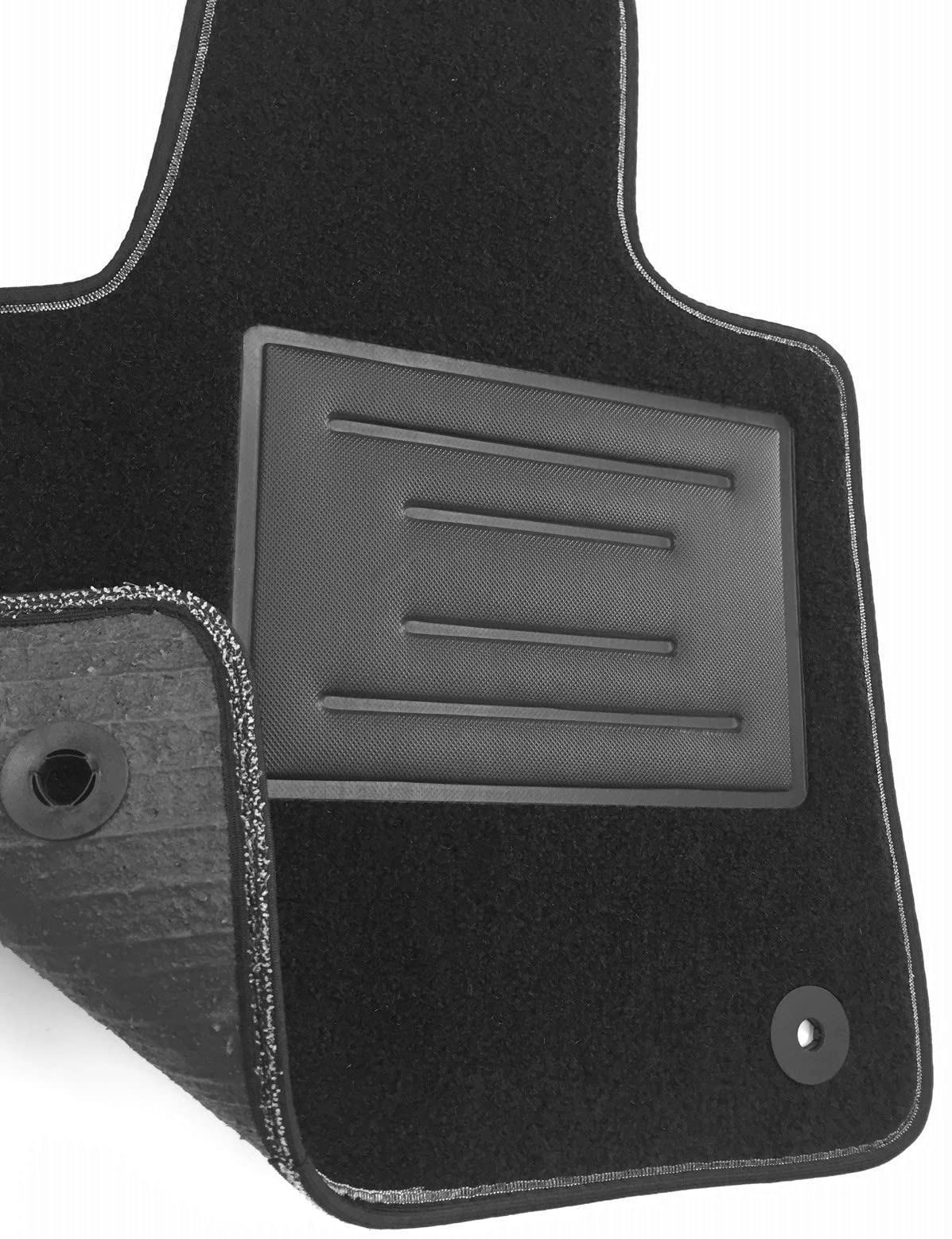 ASC tappetini auto set 4pz PEUGEOT 2008 2014-2019 kit con battitacco e bottoni