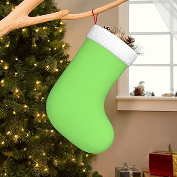 Light green christmas stocking Clearance