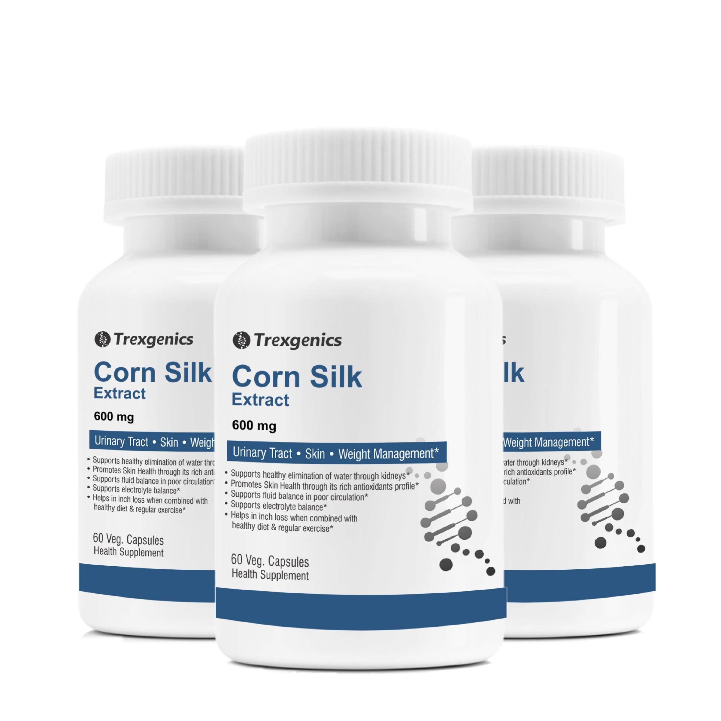 Trexgenics® CORN SILK extract 600 mg for Kidney care, Skin, Weight Management (60 Vcaps) (2) — Amazon image 9