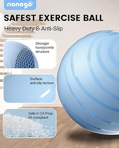 Miniatura 4 de nonogo Bola de parto para embarazo con bandas de resistencia, pelota de ejercicio para entrenamiento, yoga, terapia física, fisio de maternidad,