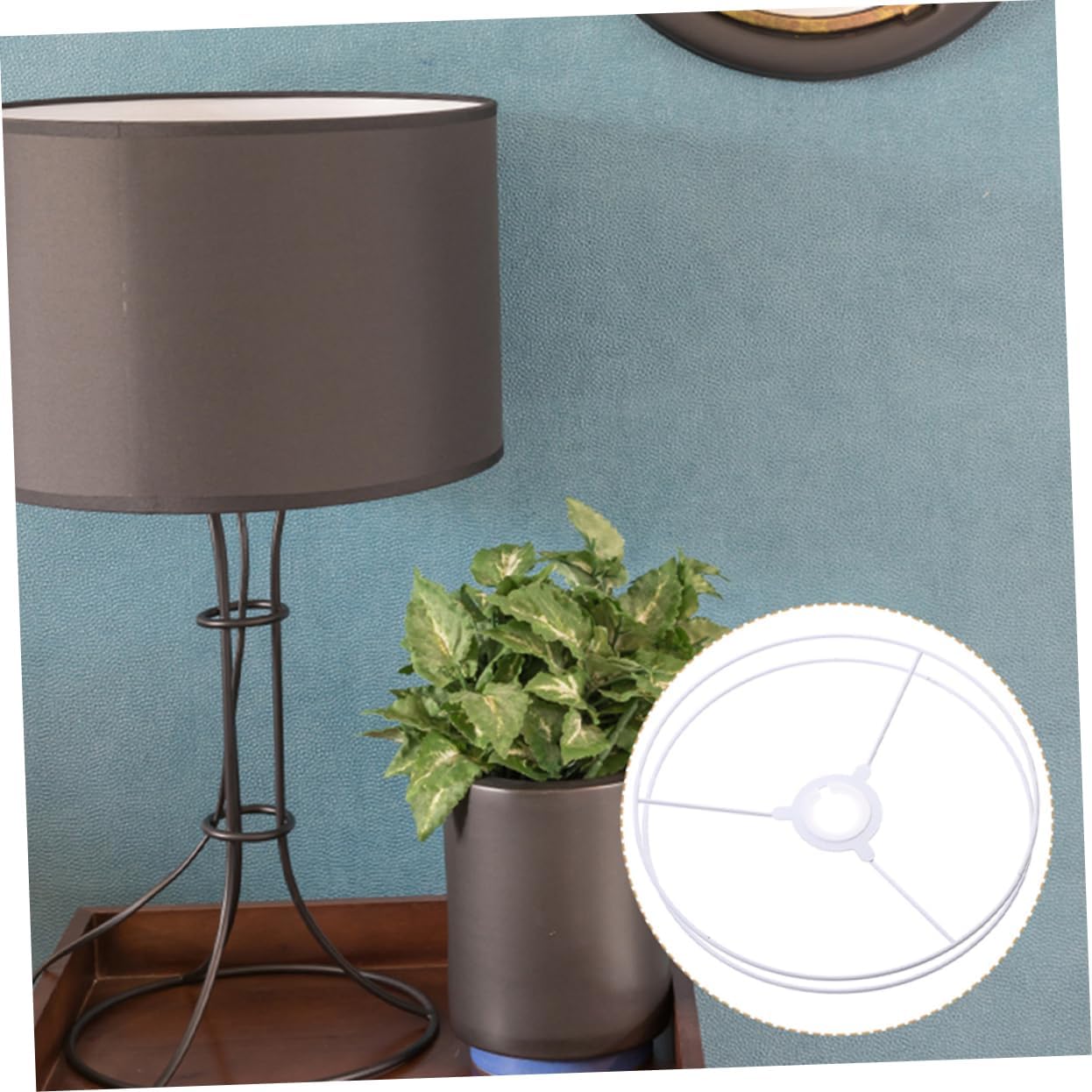 GLEAVI Chandelier Brackets Diy Lampshade Ring Frames Ceiling Lamp Frames Iron Lampshade Diy Rack