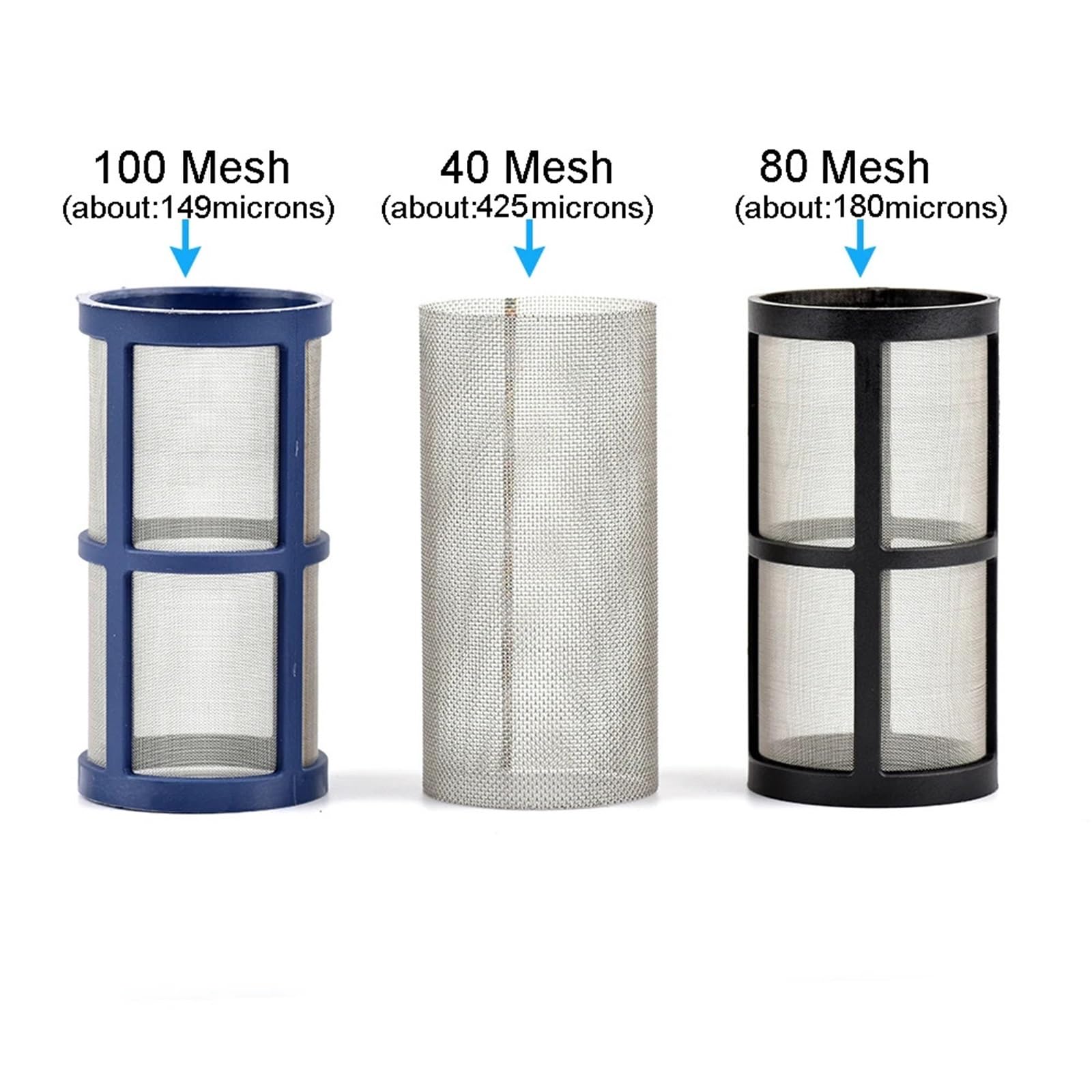 Manguera de riego for jardín de 1/2", Filtro de Malla 80, Filtro de riego agrícola, Acuario, pecera, Pagoda, Junta de Cobre, Bomba de Agua, tensión(1I2 Inch-25mm)