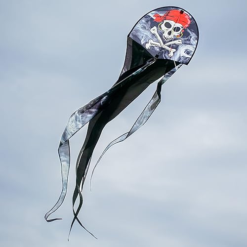 Miniatura 3 de In the Breeze 3353  22" Smokin' Pirate Dancing Dragon Kite  Cometa de una sola línea de vuelo fácil