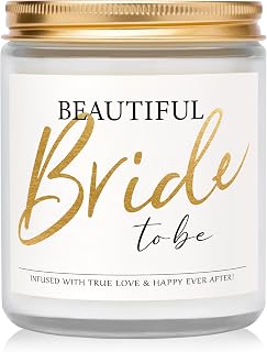 Bride to be Gifts, Bachelorette Gifts for Bride - Lavender Scented Candle, Bridal Shower Engagement Wedding Gift for Her Women